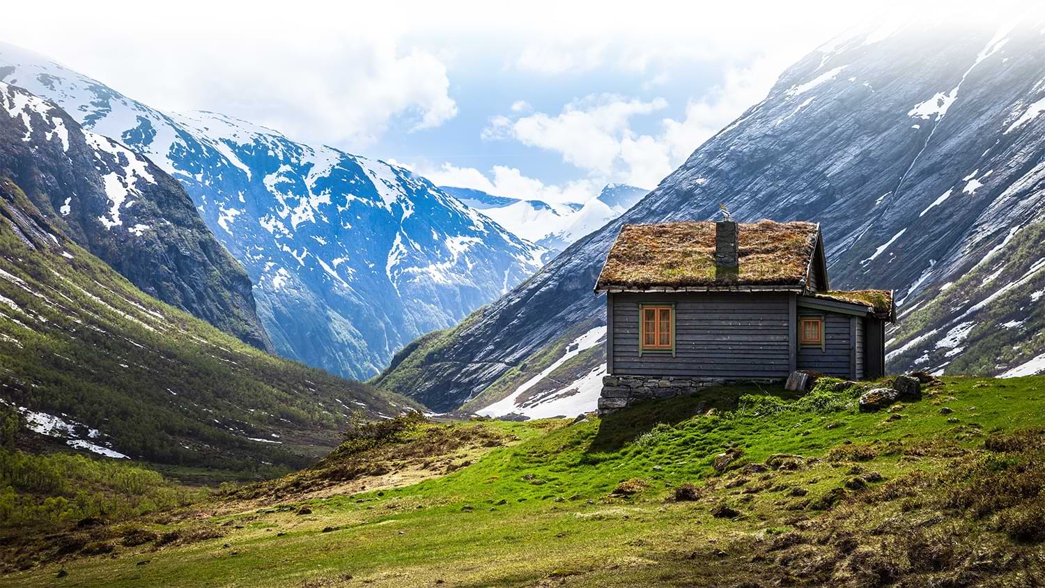 A cabin in the mountains during quarantine