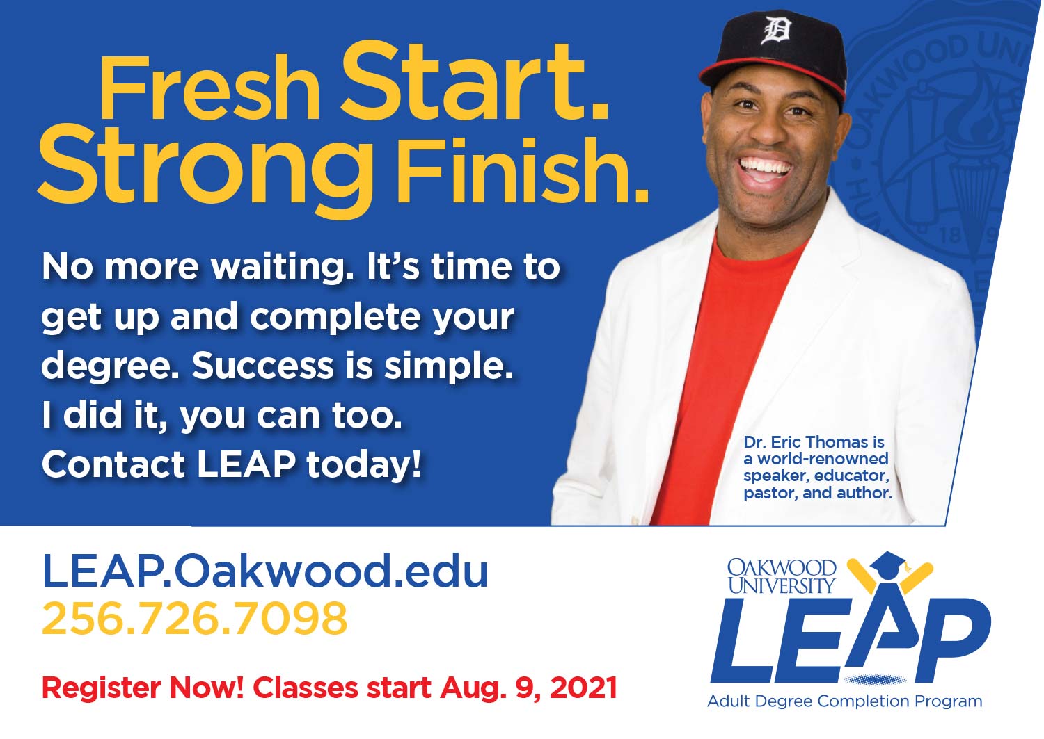 Oakwood University LEAP Program Advertisement