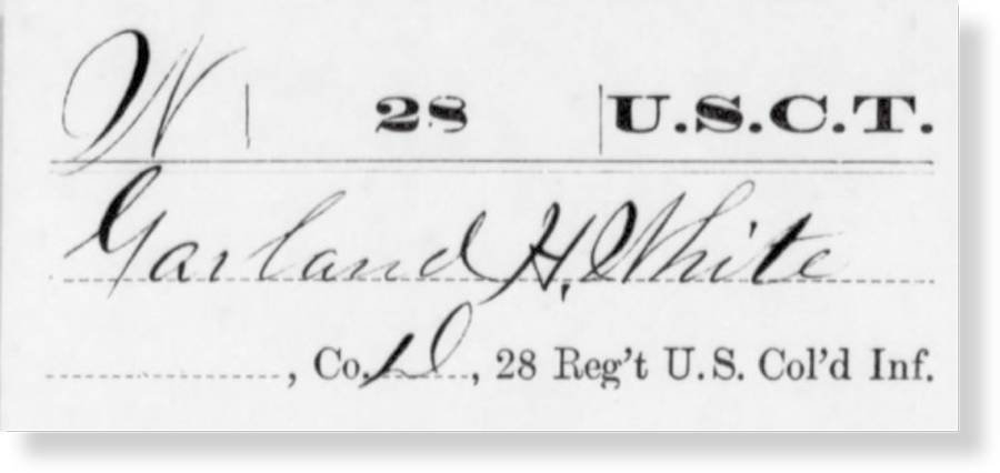 Garland H. White signature