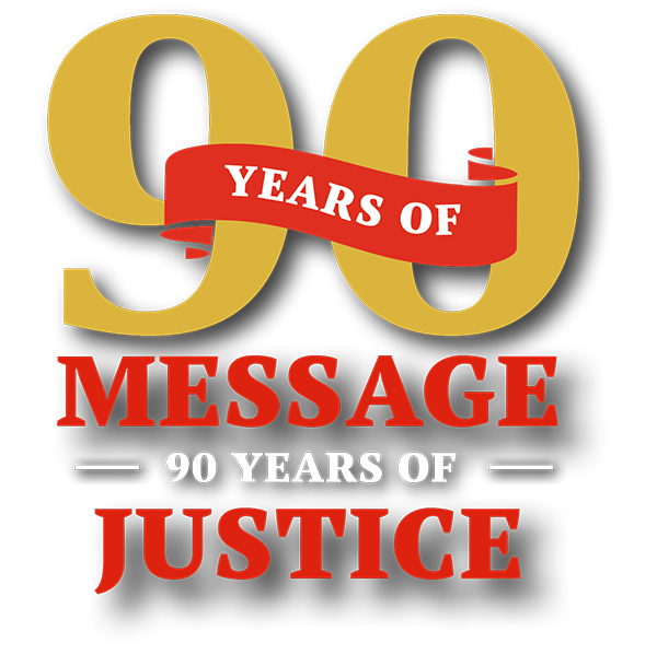 90 years of message 90 years of justic