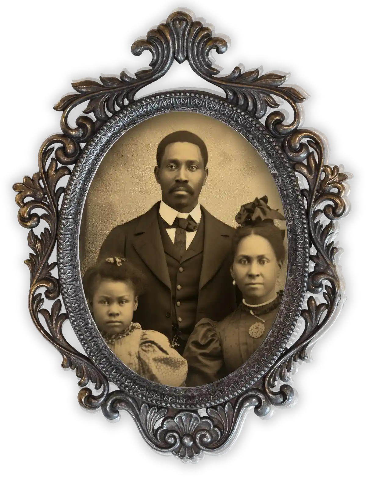 old-fashioned family photo