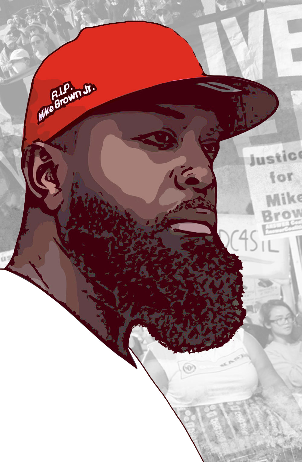 Illustration of Michael Brown Sr.