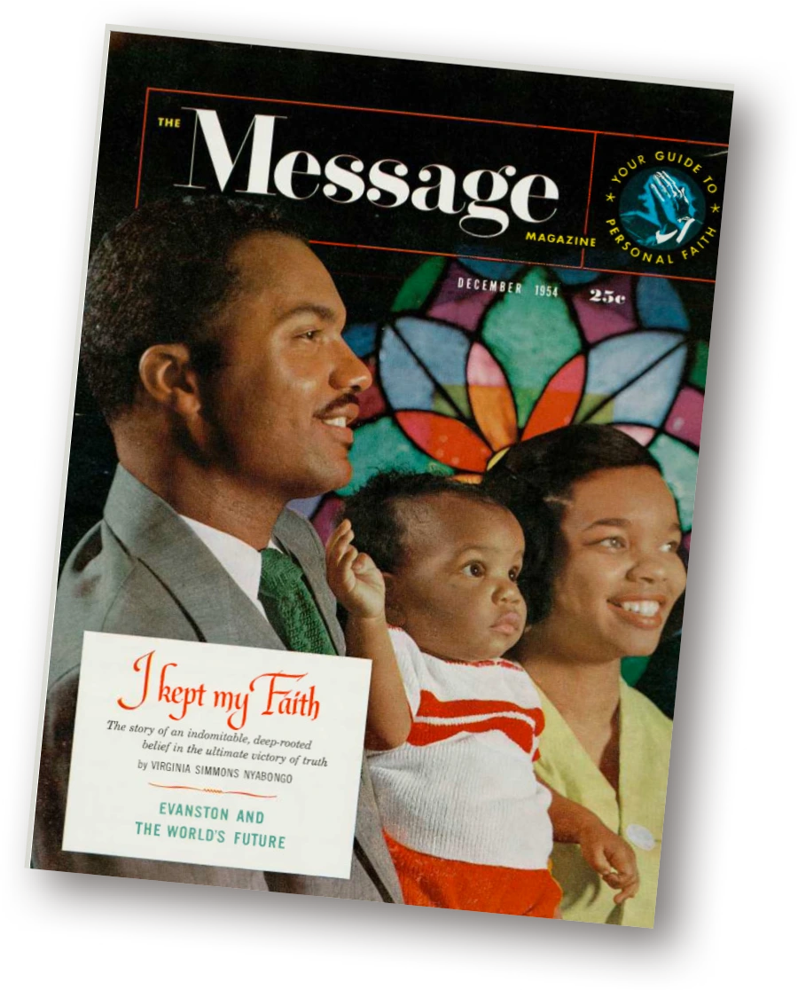 Message magazine cover from December 1954