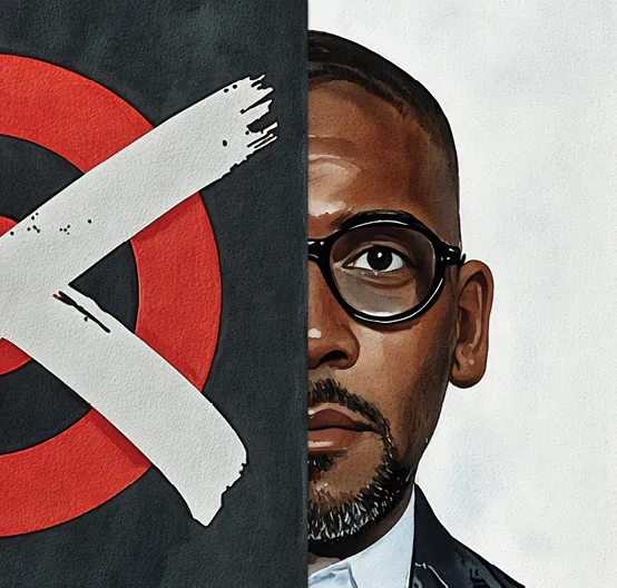 Illustration of a man in a suit...