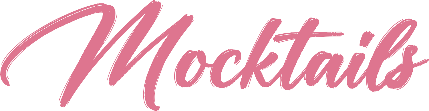 Mocktails typography