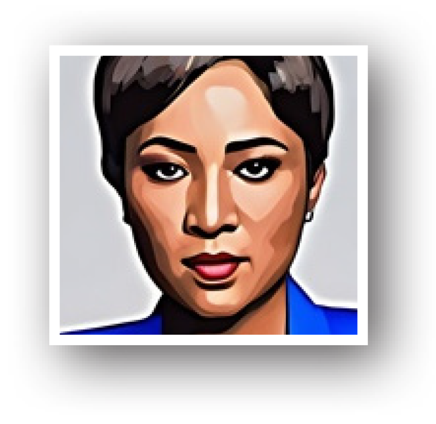 Ebony McMorris digital illustration headshot