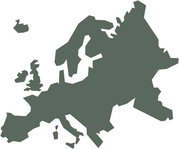 graphic of the Europe continent
