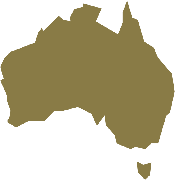 graphic of the Australia continent