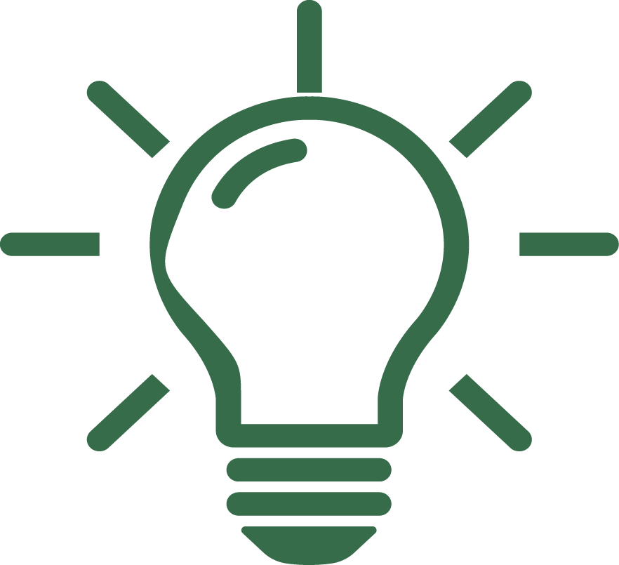 digital outline of light bulb