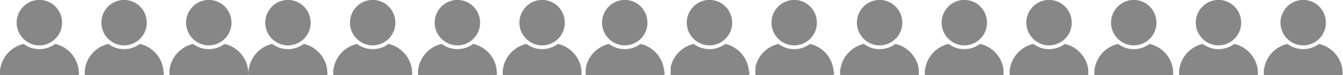 sixteen headshot icons